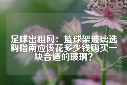 足球出租网：篮球架玻璃选购指南应该花多少钱购买一块合适的玻璃？-第1张图片-皇冠信用盘出租